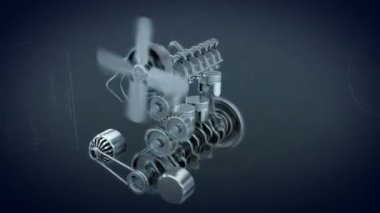 krank mili, Pistons kontur
