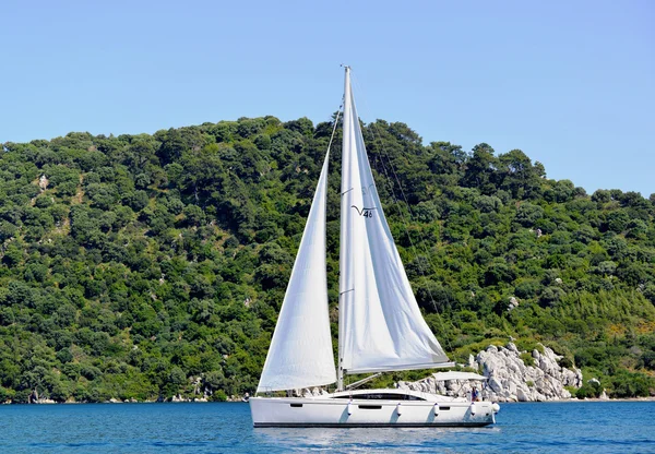 Yunanistan ithaki Adası, geleneksel Yelkenli Yatlar