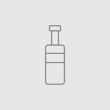 İnce çizgi vektör evrensel simgesi bottl