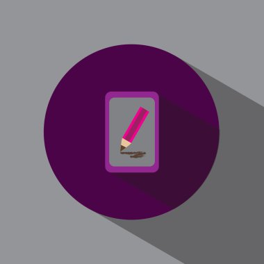 Düz ipad simge vektör evrensel işareti