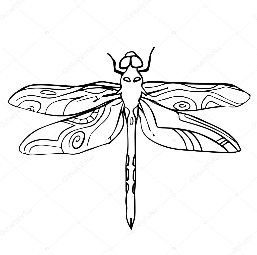 Hand drawn insect vector scribble icon illustration