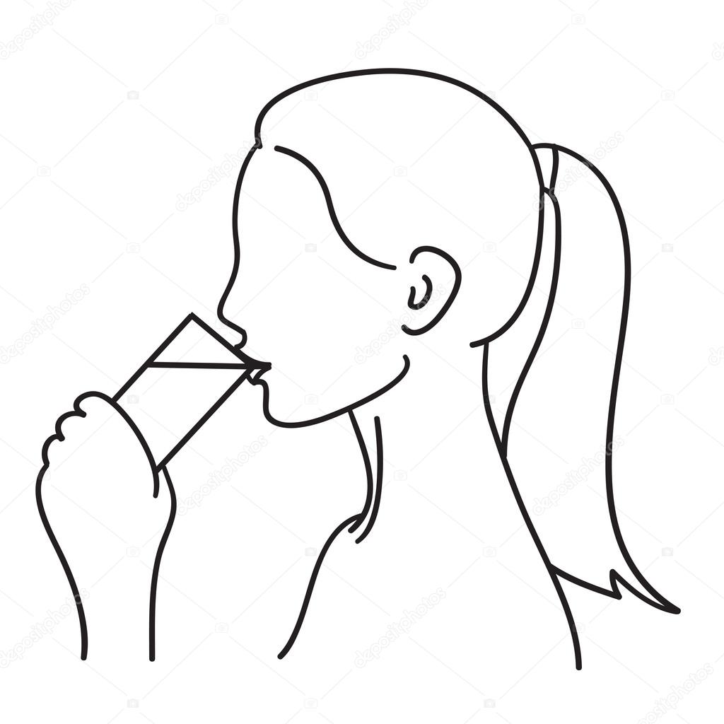 Sketch Guy Drinking A Martini Coloring Pages