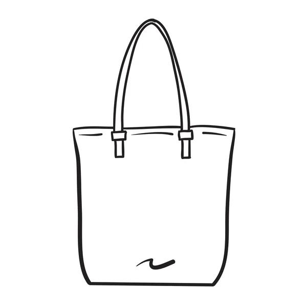Женская сумка ручной работы векторной моды — стоковый вектор