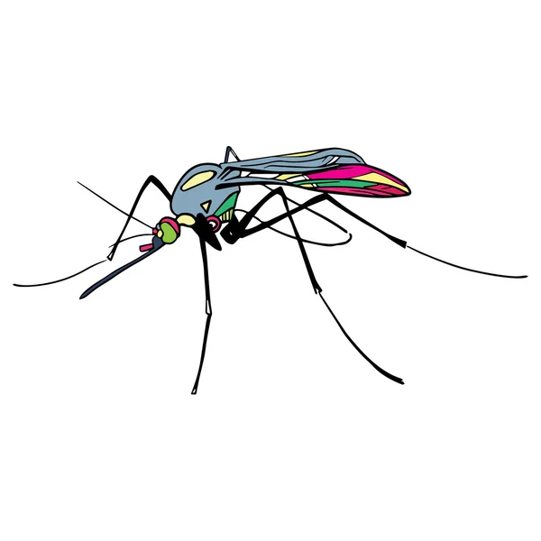 Handgezeichnet Insektenvektor Kritzeln Symbol Illustration — Stockvektor