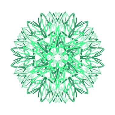 Mandala soyut daire süs vektör çizim el çekilmiş