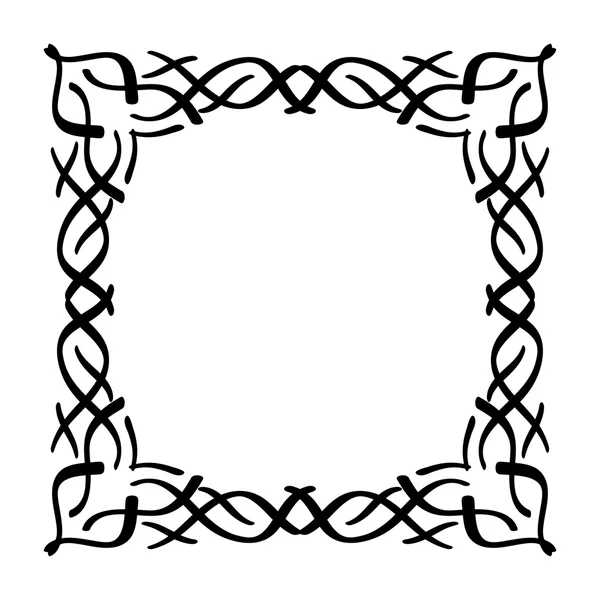 Çerçeve vektör seti el çizilmiş simgeler illüstrasyon siyah ve beyaz, 