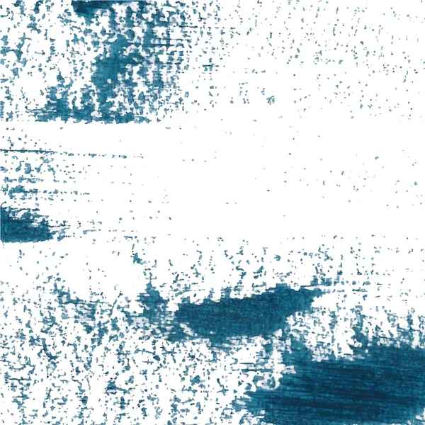 Fond abstrait vectoriel coup de pinceau peint à la main avec peinture acrylique, marine bleu foncé sur le blanc — Image vectorielle