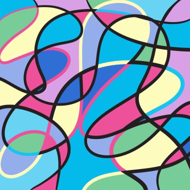 El çekilmiş soyut renkli arka plan vektör simge tasarlamak üzerine beyaz siyah çizgiler