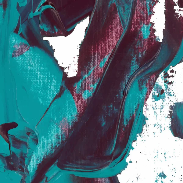 Vektör soyut arka plan fırça darbesi mor yeşil el çizilmiş