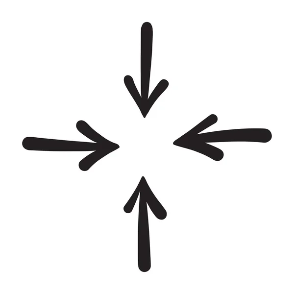 矢印ベクトル手描きアイコンを設定 illustratio — ストックベクタ