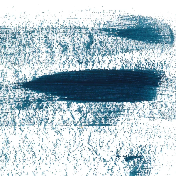 Akrilik boya, koyu mavi deniz üzerinde whit ile vektör arka plan fırça konturu el boyalı — Stok Vektör