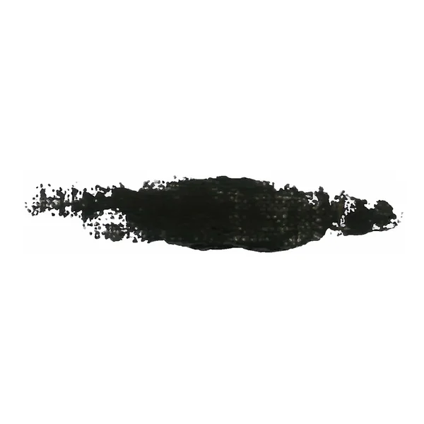Μαύρο χρώμα χρωματισμό επίχρισμα διανυσματική βούρτσα. Γραμμή εκκίνησης βερνικιού. Αφηρημένο σχήμα ακρυλικό λάδι βαφής — Διανυσματικό Αρχείο