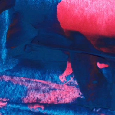 Akrilik boya, mavi ve pembe üzerinde whit ile vektör arka plan doku fırça kontur el boyalı