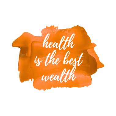 Sağlık Best Wealth kart, logo, poster, vektör illustratio olduğunu