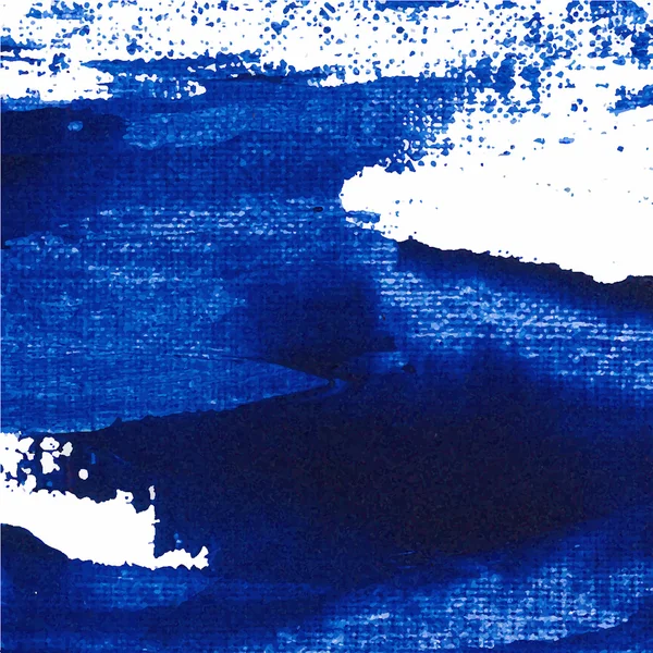 Akrilik boya, üzerinde beyaz colo mavi ile vektör arka plan doku fırça kontur el boyalı