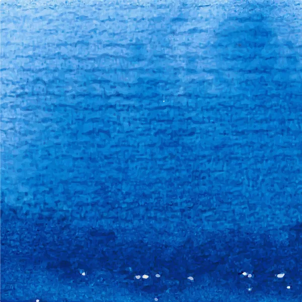 Pittura a mano vettoriale acquerello blu texture, astratto isolato su — Vettoriale Stock