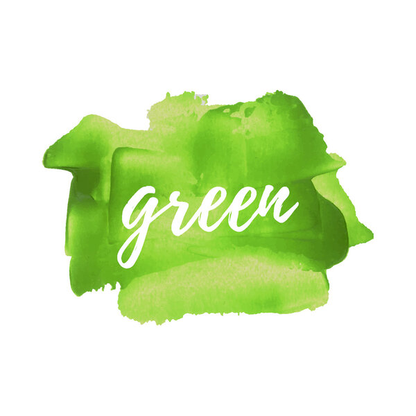 Зеленый цвет травы мазок векторный мазок кисти. Художественный фон
