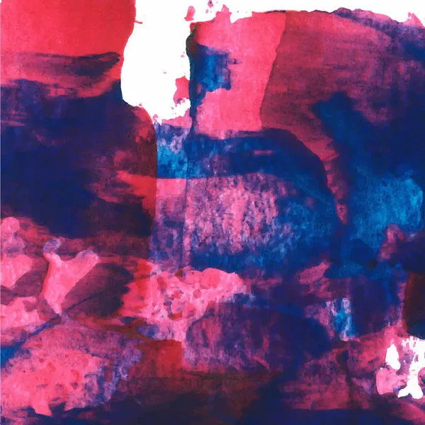Vetor abstrato fundo pincel traço azul e rosa mão desenhada — Vetor de Stock