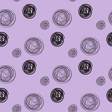 Vektör seamless modeli. Modern doku. Sonsuz soyut elle çizilmiş arka plan yinelenen