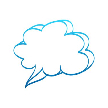 Kabarcık iletişim vektör simge illustratio el çekilmiş