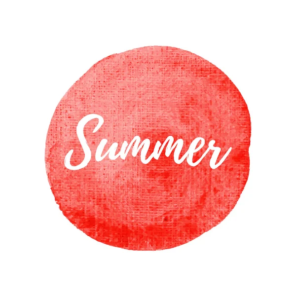 Hola Summer. Temporada de verano. Fondo de pantalla de verano. Hora de verano. Feliz verano. Día de verano. Diseño de verano. Vector de verano. Texto de verano. Letras de verano. Arte de verano. Acuarela de verano. Decoración de verano — Vector de stock