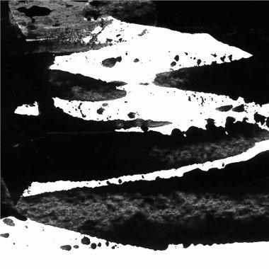 Akrilik boya, whit üzerinde siyah vektör arka plan doku fırça kontur el boyalı