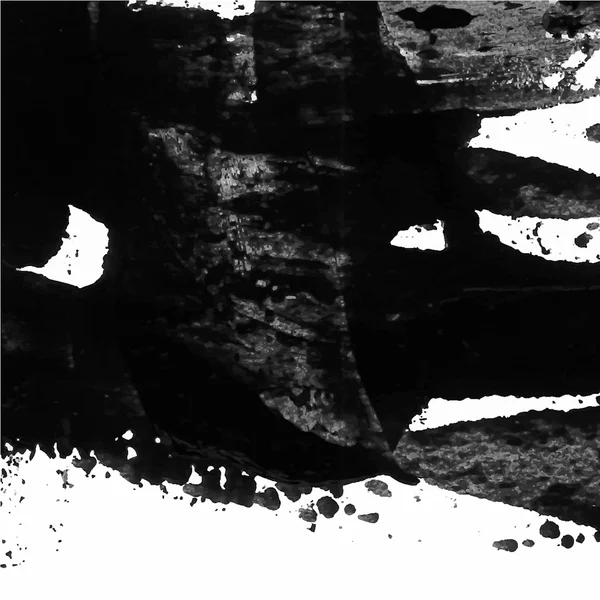 Akrilik boya, whit üzerinde siyah vektör arka plan doku fırça kontur el boyalı