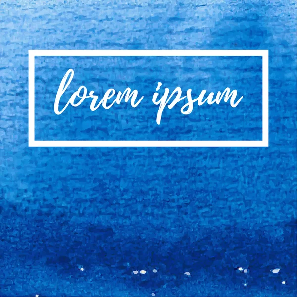 Suluboya mavi renkli vektör çizilmiş şekil ver. Doku kağıt, kartları, davetiyeleri, vb için şablon üzerinde boya