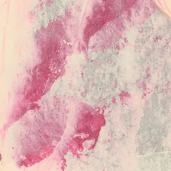 ベクトルの抽象的な背景テクスチャ ブラシ ストローク手描きのアクリル塗料、水色と白地ピンク — ストックベクタ