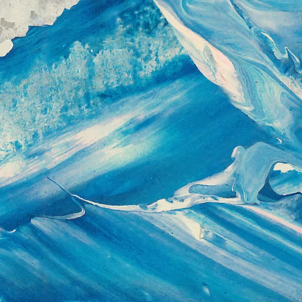 Vector abstracto fondo textura cepillo trazo pintado a mano con pintura acrílica, azul claro y rosa sobre blanco — Archivo Imágenes Vectoriales