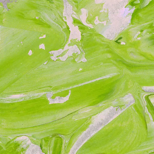 Vector abstracto fondo textura cepillo trazo pintado a mano con pintura acrílica, verde claro sobre blanco — Archivo Imágenes Vectoriales