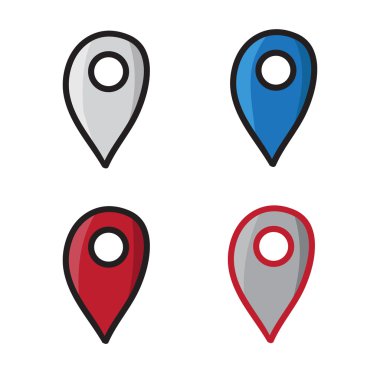 Coğrafi etiket doodle grafik vektör simge elle çizilmiş resimde siyah satırları oluşturabilirsiniz..