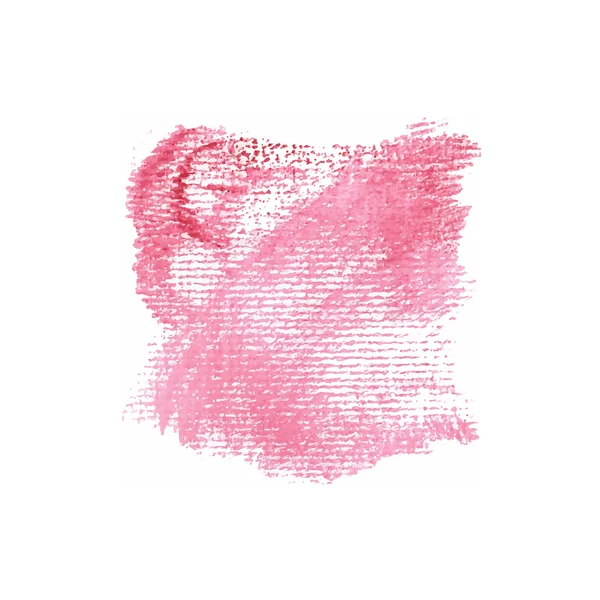 Acuarela color rosa rojo mancha vector cepillo trazo fondo. Trazo de línea de salpicadura de barniz. Pintura de acuarela abstracta. Pintura desordenada — Vector de stock