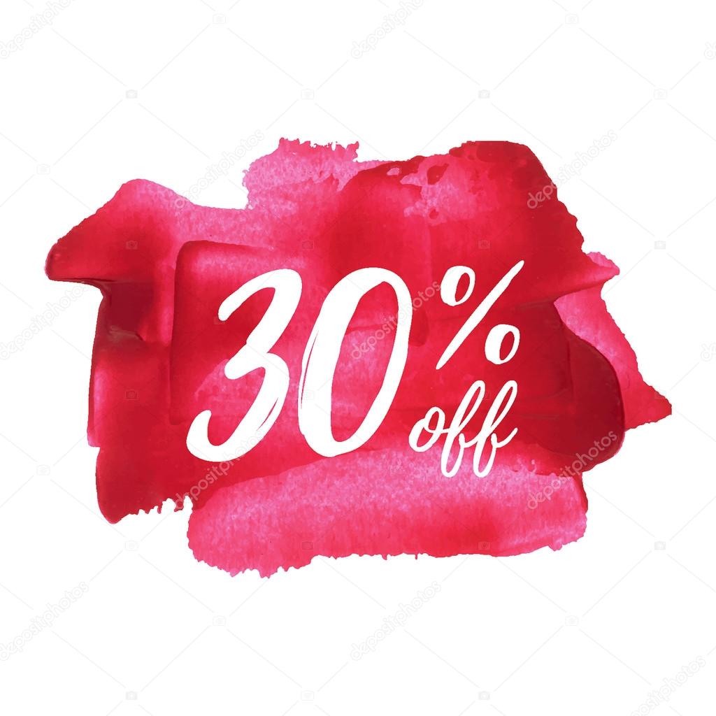 Sale 30 Off Card Poster Logo Lettering Words Text Written On