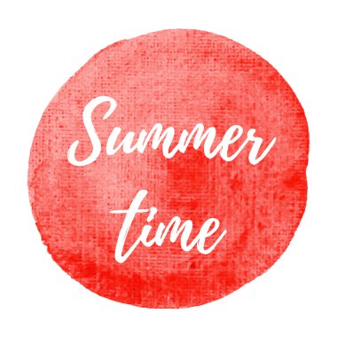 Yaz kartı, poster, logo, yazı, kelime, boyalı arka plan vektör illüstrasyon üzerine yazılmış metin