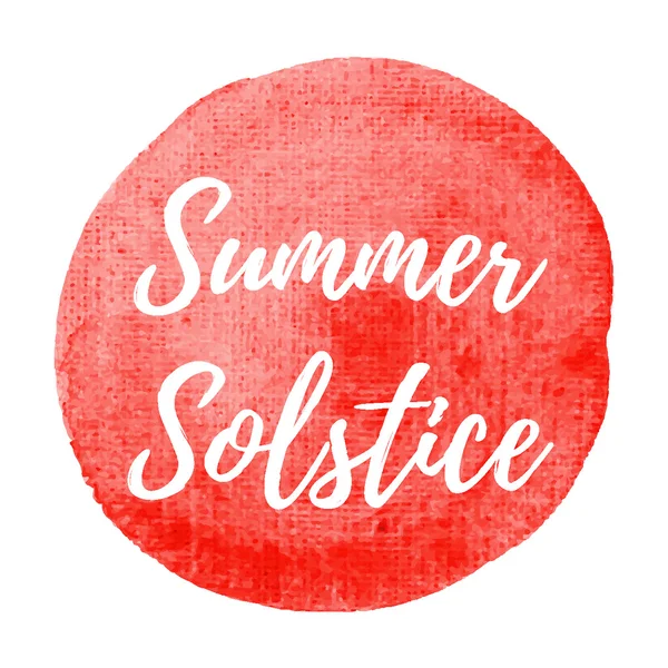 Summer Soltice Holiday, perayaan, kartu, poster, logo, letteri - Stok Vektor