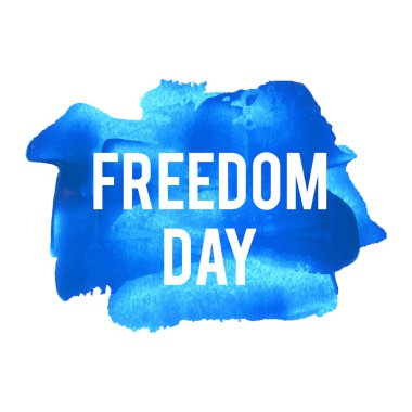 Özgürlük Günü tatil, kutlama, kart, poster, logo, yazı,