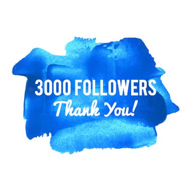 3k Takipçileri ağ arkadaşlar ve takipçileri için kart teşekkür ederiz. 3