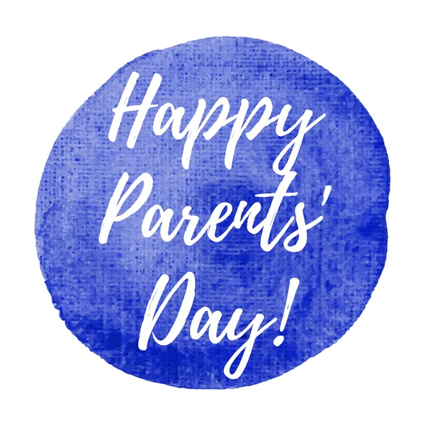 Happy Parents' Day Holiday, celebration, card, poster, logo, let — Stock Vector