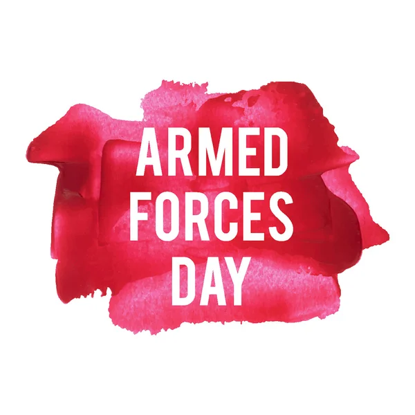 Dia das Forças Armadas Feriado, celebração, cartão, cartaz, logotipo, lette — Vetor de Stock