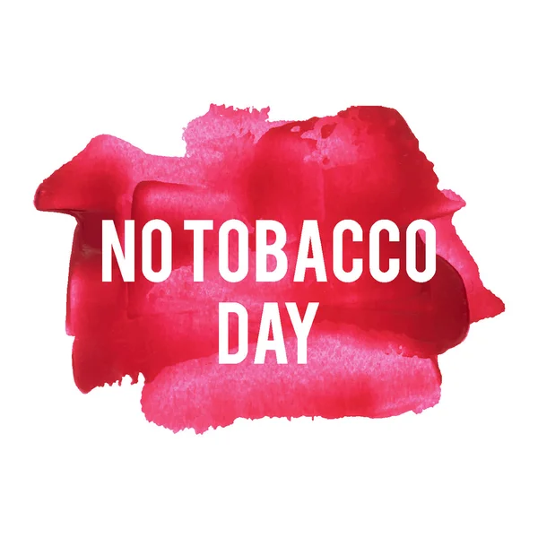 Ingen tobak dag semester, firande, kort, affisch, logotyp, letteri — Stock vektor