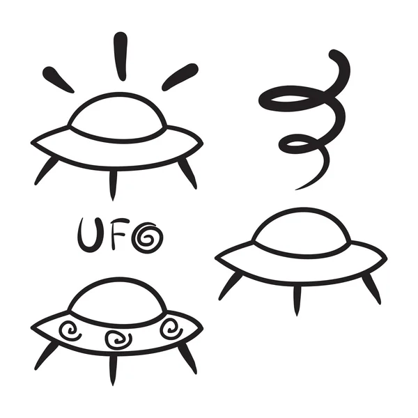 Vetores de Desenho Animado Bonito Estranho Alien Em Disco Voador Ovni  Ilustração Vetorial Simples Contorno Ícone Doodle Preto E Branco e mais  imagens de Alienígena - iStock