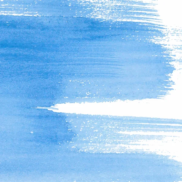 Aquarell blauer Hintergrund Vektor handgezeichnete Illustration. Farbe — Stockvektor