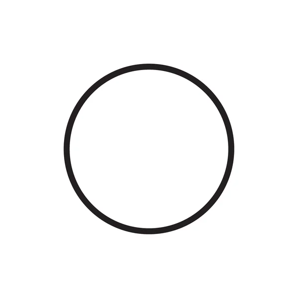 Daire vektör çizgisi illüstrasyon, simge, sembol, poster, logo. Cır