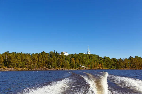 Güzel yaz yatay, orman, göl