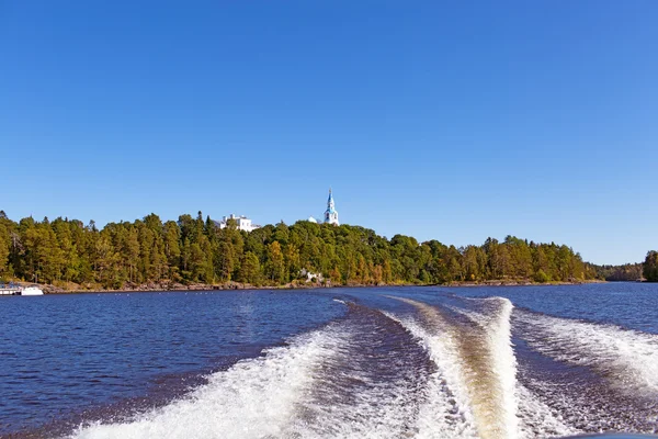Güzel yaz yatay, orman, göl
