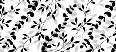 Okaliptüs dallı lüks bir botanik geçmişi var. Dekor, duvar kağıdı veya kapaklar için tek renkli tasarım.