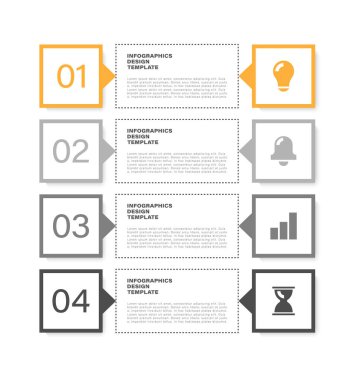 Vektör dikey bilgi şablonu. Modern veri görselleştirme tasarımı.