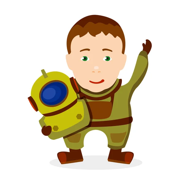 genç çocuk dalgıç