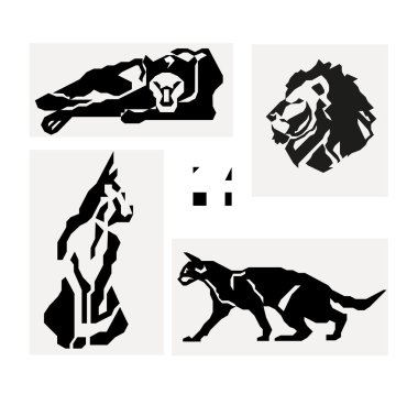 Simgeler modüler kedi